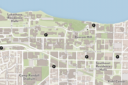 A view of the campus map.