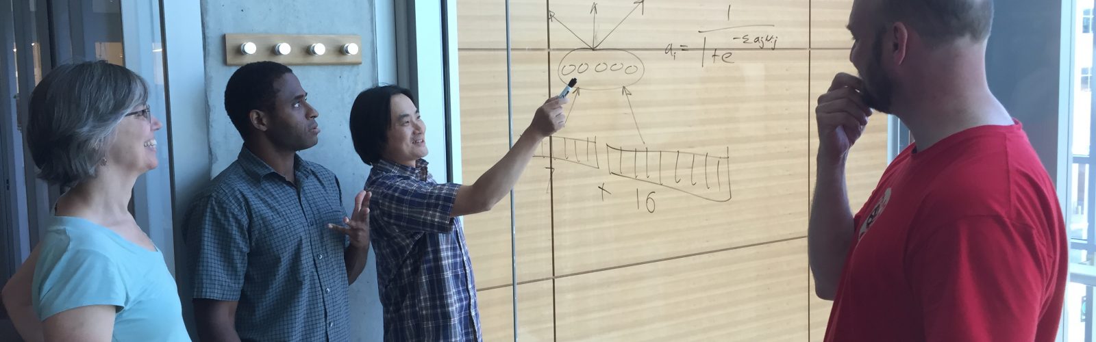 Machine learning researchers collaborating