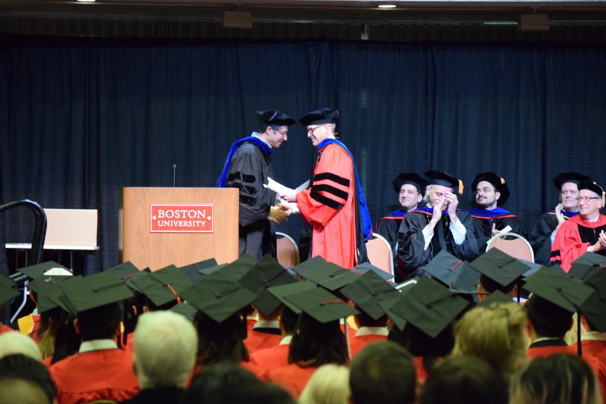 Paul Barford honored at Distinguished Alumnus at Boston University