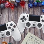 Video game controllers, dice, scrabble-like tiles